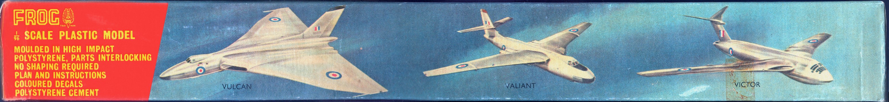 FROG 354P ima AVRO Vulcan 4 engined jet V-bomber, IMA, 1958, коробка